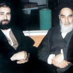 سید احمد  خمینی در کنار امام