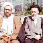 شهید مطهری در کنار استاد خود علامه طباطبایی