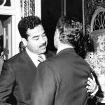 ملاقات صدام حسین با شاه در تهران