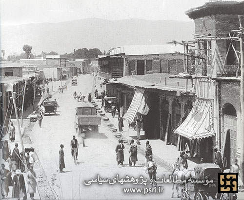 خیابان فردوسی شیراز به طرف پل باغ صفا در دوران پهلوی اول