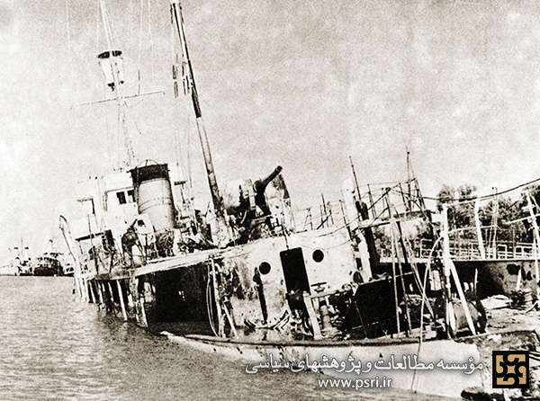 حمله ناوشکن انگلیسی به میزبانان در ساحل آبادان