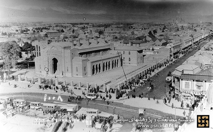 نمایی از میدان سپه در اوایل حکومت رضاشاه