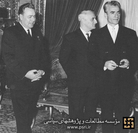 محمدرضاپهلوی و لئونید برژنف رهبر شوروی