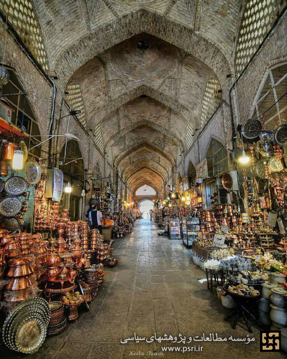 بازاراصفهان یکی ازقدیمی ترین، بزرگترین و زیباترین بازارهای مسقف جهان 