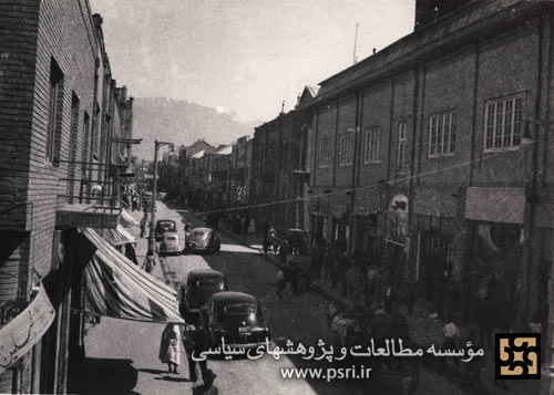 نمایی از خیابان لاله زار تهران قدیم