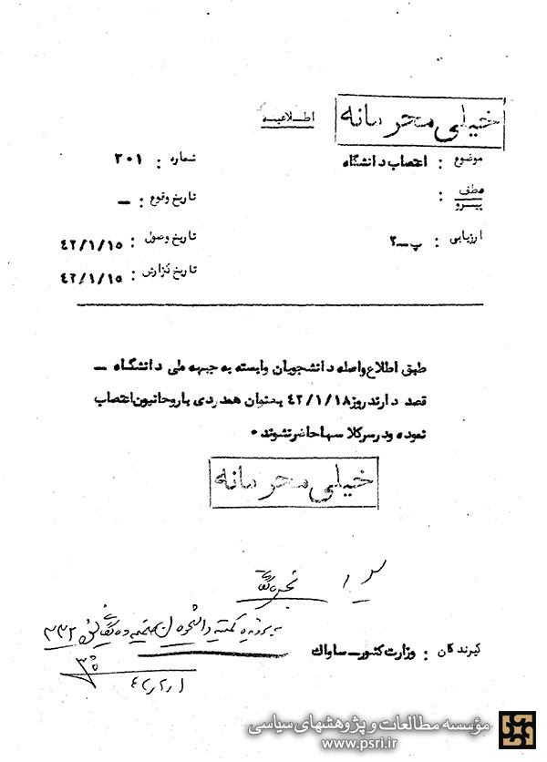  همدردی دانشجویان با روحانیون