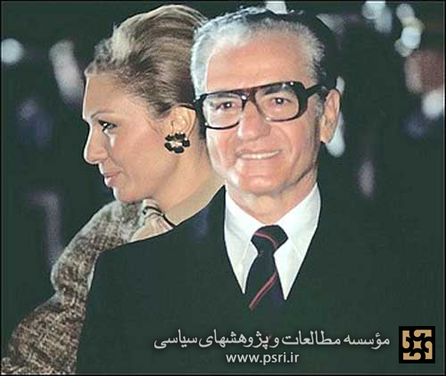 دو تصویر از محمد رضا پهلوی و همسرش