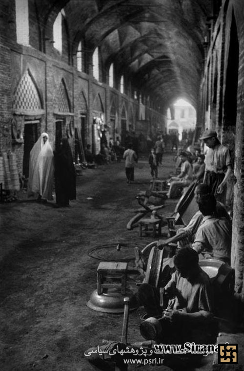 تصویری قدیمی از بازار وکیل شیراز