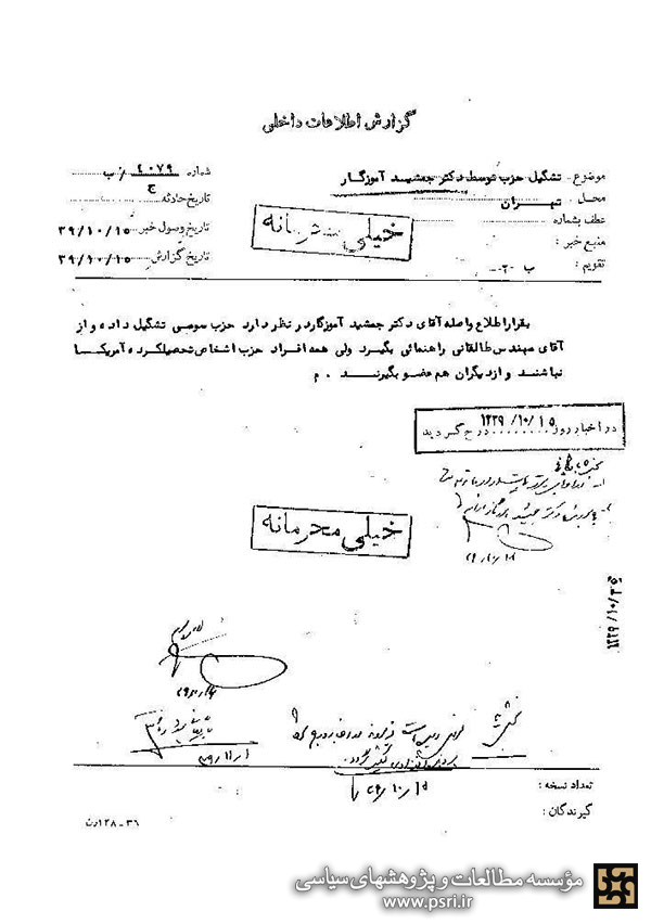 آموزگار و تشکیل حزب 