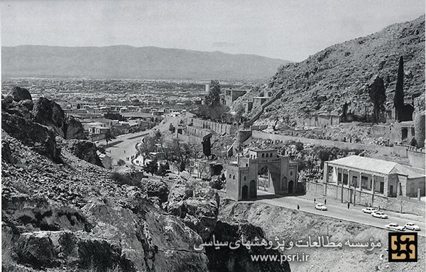 نمایی از شهر شیراز در دهه 40 خورشیدی