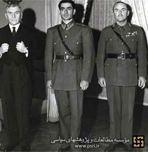 بولارد وزیرمختار انگلیس در ایران، محمدرضا پهلوی و ژنراال ویول فرمانده انگلیسی قشون متفقین
