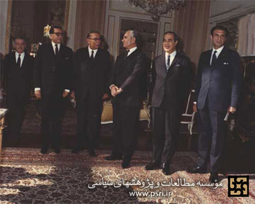 دیدار وزیران خارجه کشورهای عضو پیمان سنتو با شاه